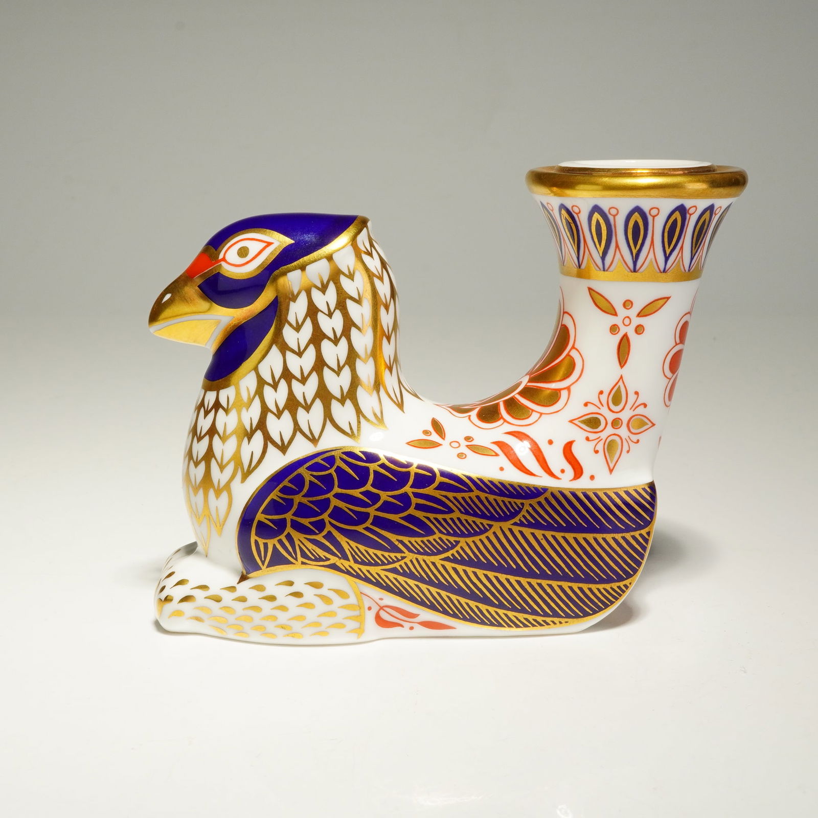 Royal Crown Derby Griffin Candleholder from the Mythical Beasts Collection (1 of 4)