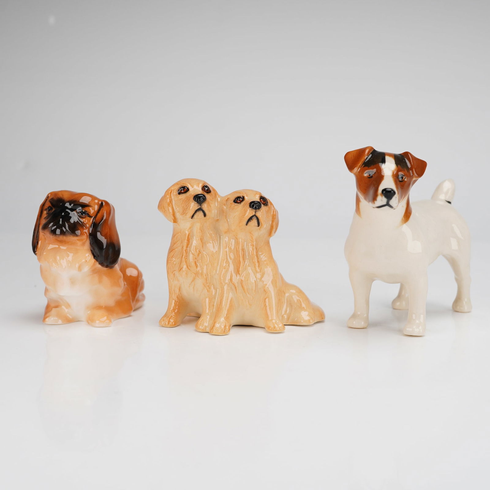 Three Beswick and Royal Doulton Bone China Dog Figurines (1 of 3)