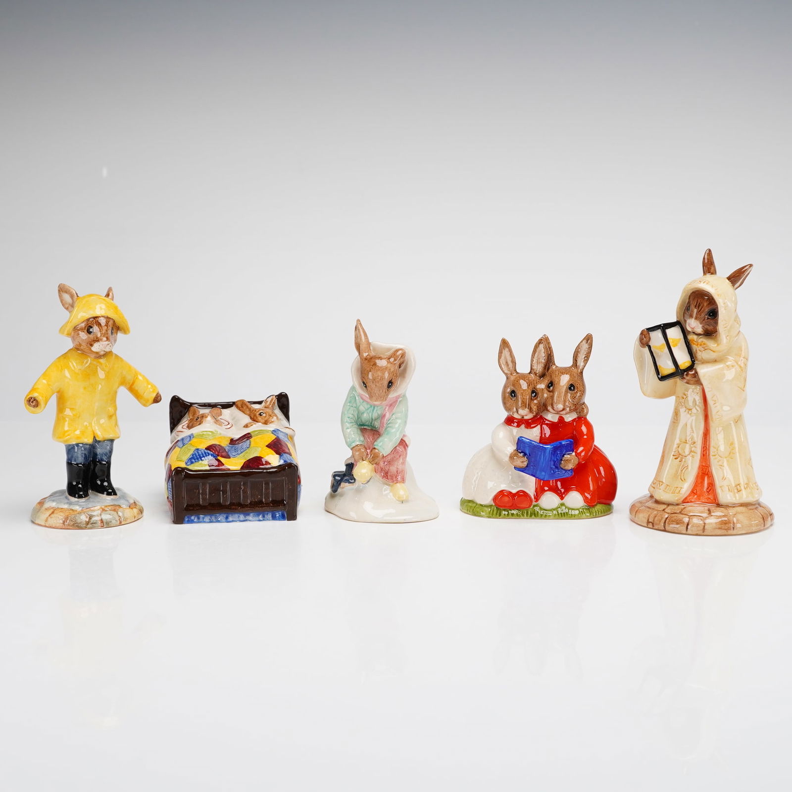 5pc Royal Doulton Bunnykins Figurines (1 of 3)