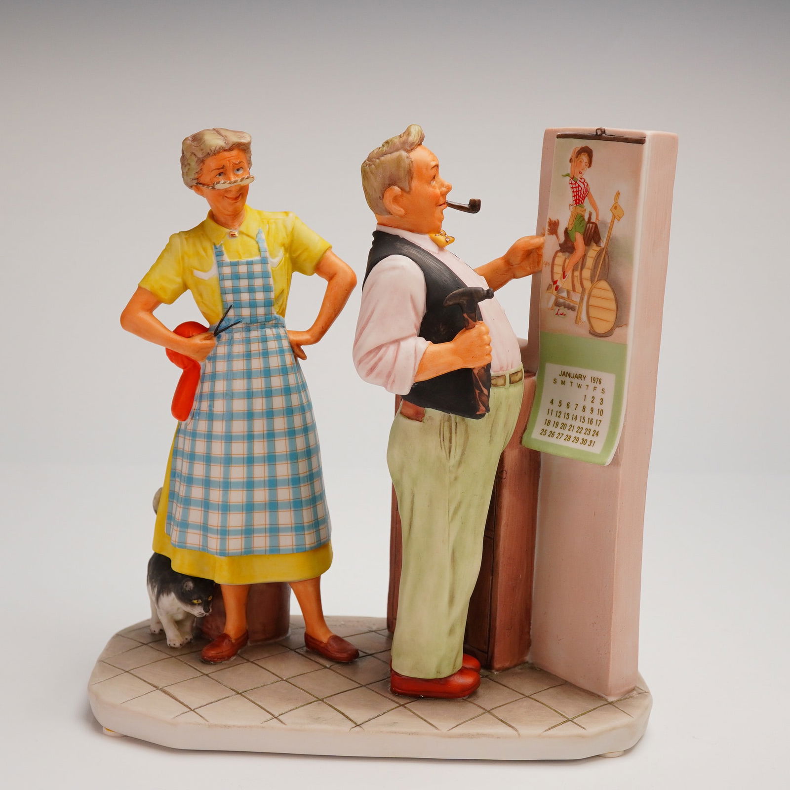 Norman Rockwell Gorham First Edition Figurine Winter New Year Look (1 of 4)