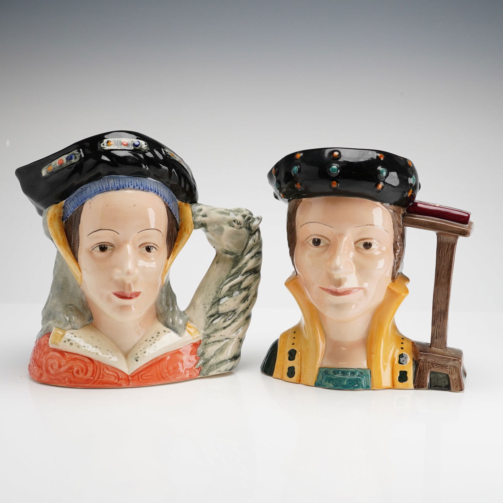Two Royal Doulton Character Jugs, Anne of Cleves and Catherine Parr (1 of 3)