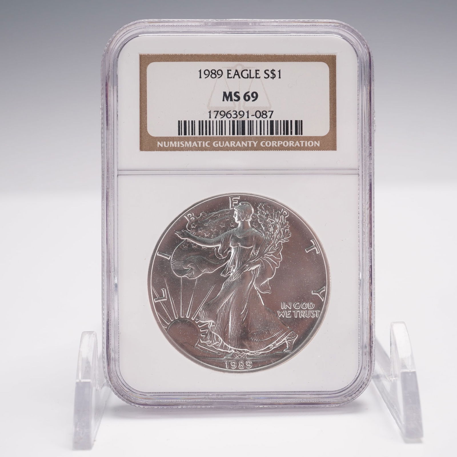 1989 Silver Eagle Type 1 Dollar NGC Graded MS-69 (1 of 3)
