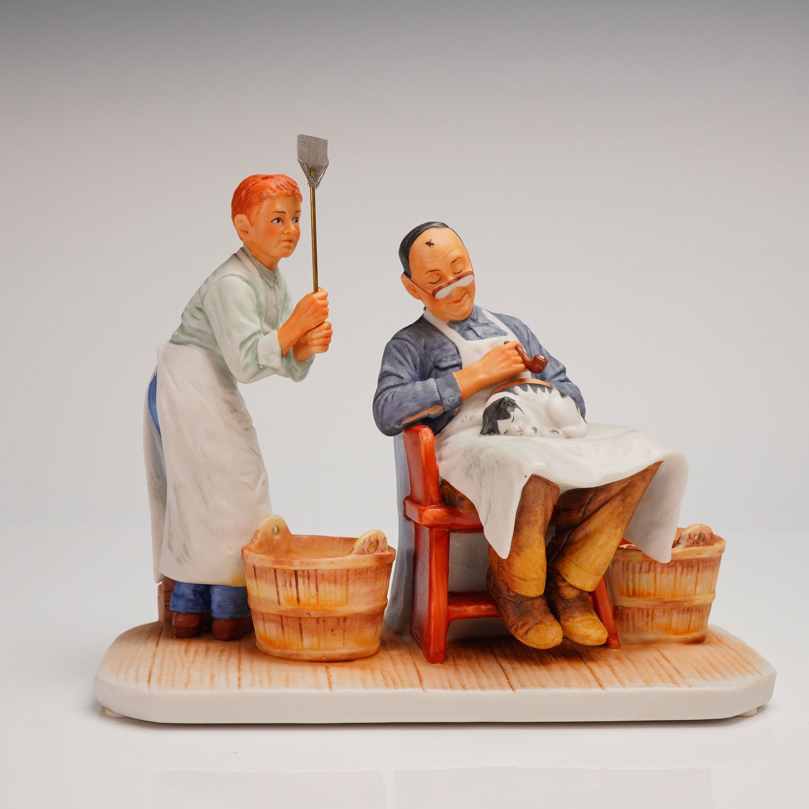 Gorham Norman Rockwell First Edition Figurine Summer Swatter's Rights (1 of 4)