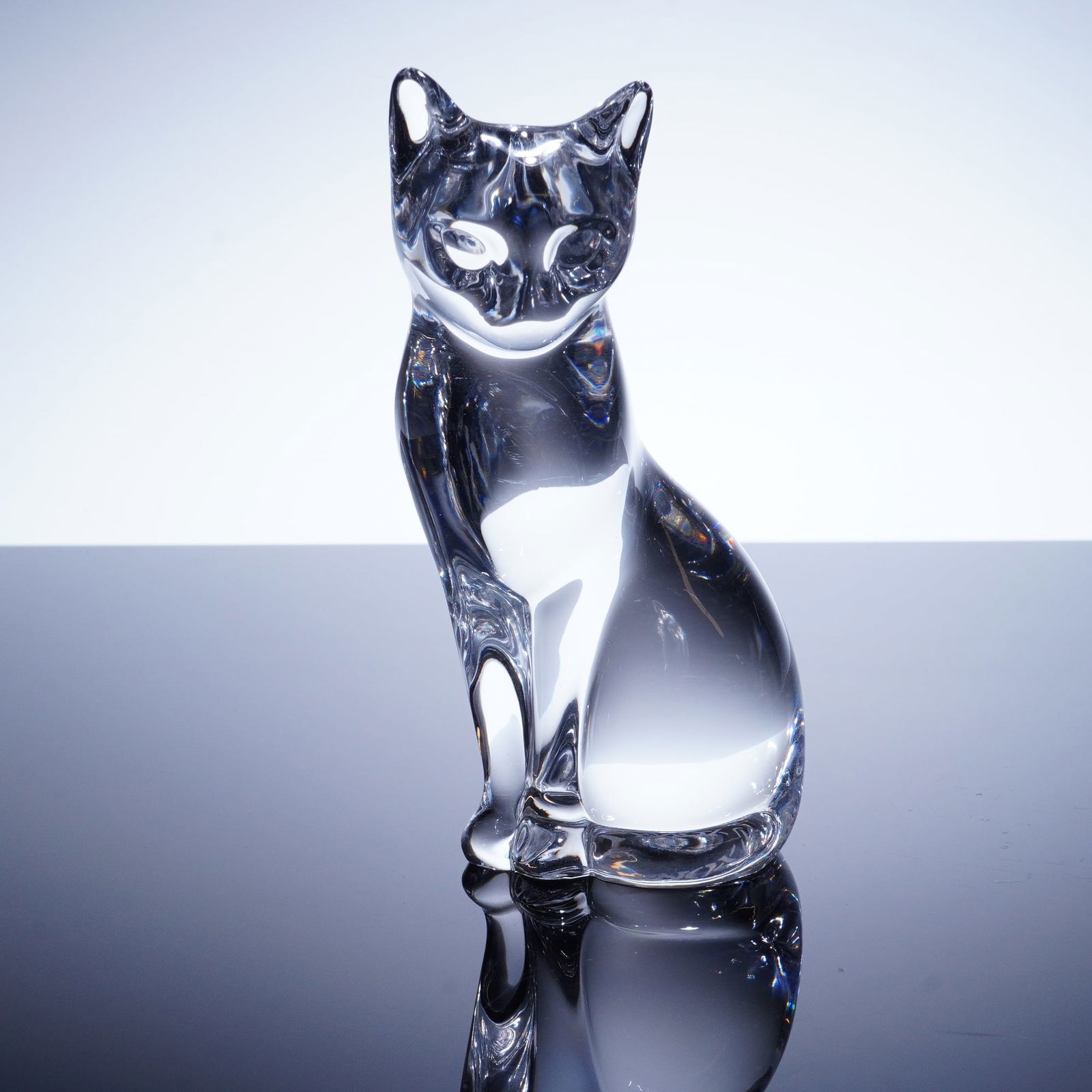 Lenox Sitting Cat Crystal Figurine (1 of 3)