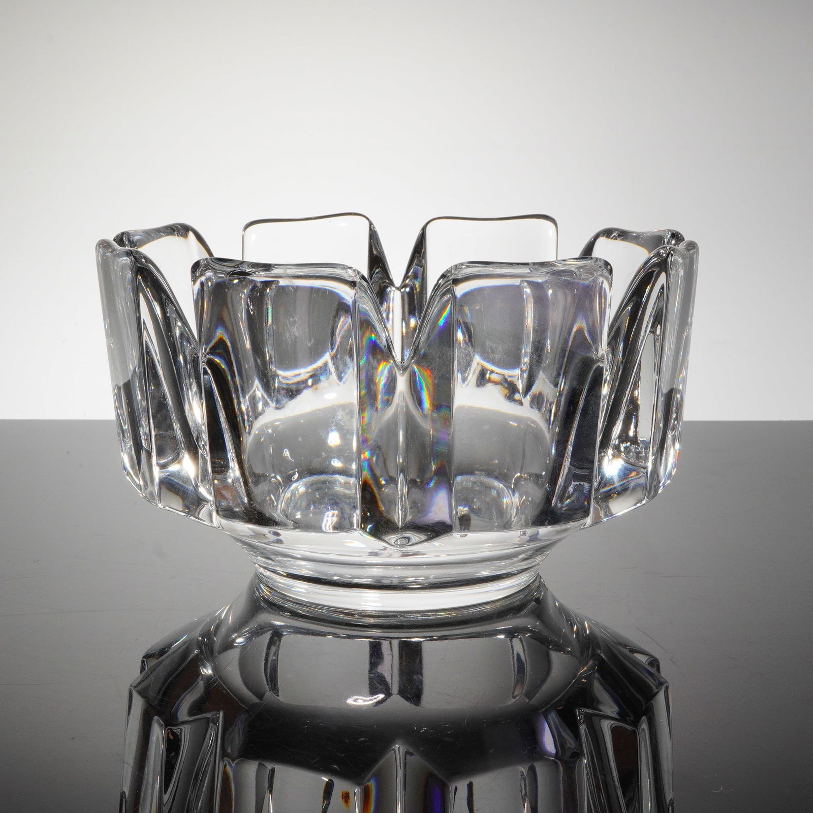 Orrefors Corona Crystal Bowl Designed by Lars Hellsten (1 of 4)
