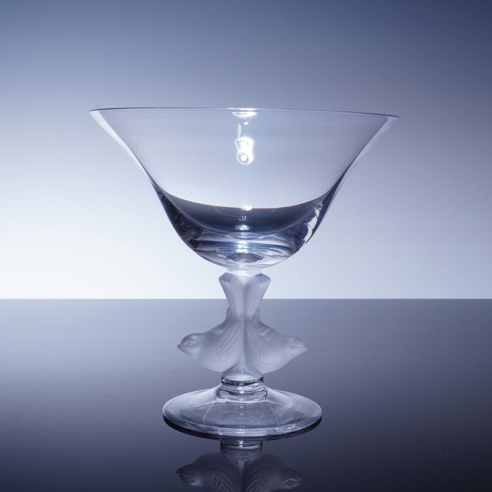 Sasaki Crystal Clear Compote Bowl, Wings (1 of 3)