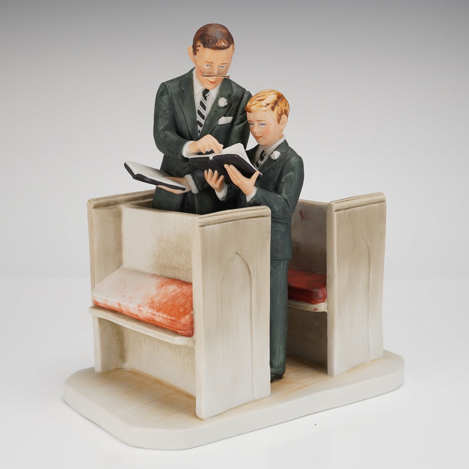 Gorham Norman Rockwell Limited Edition Figurine Spring In His Spirit: A limited edition painted ceramic figurine produced by Gorham, titled Spring cents??? In His Spirit, inspired by Norman Rockwells Four Seasons Illustrations for the 1961 First Edition. The gorham in h