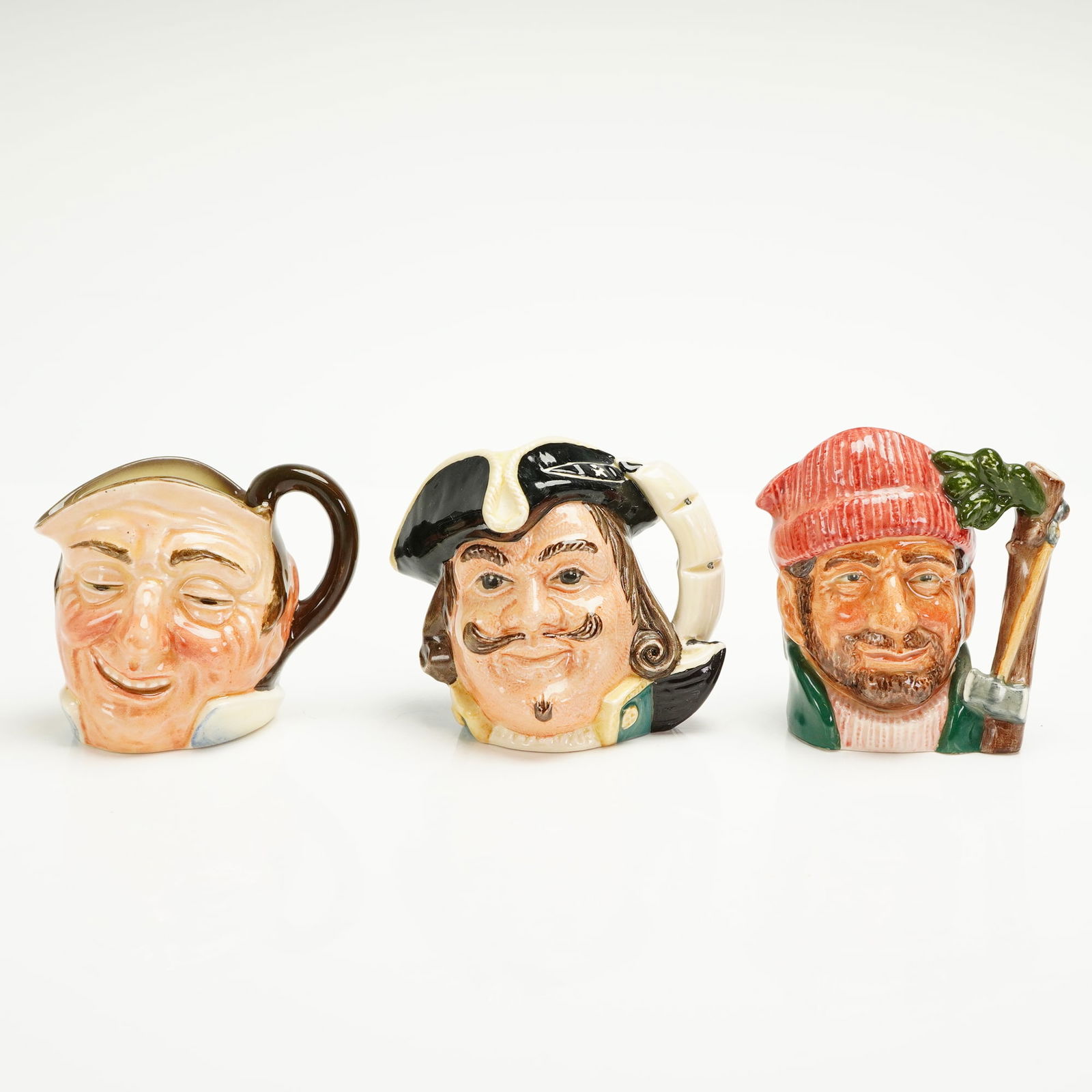 3pc Royal Doulton Small Character Jugs (1 of 3)