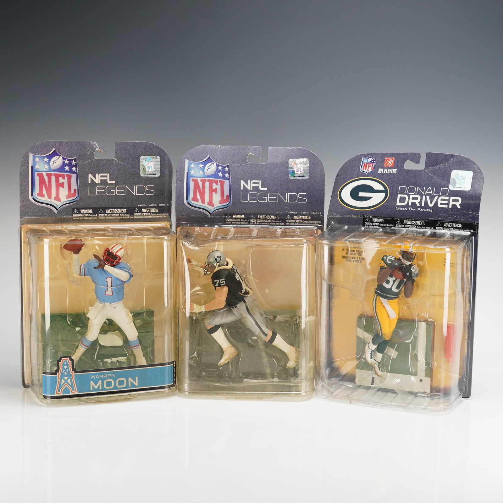 Collection of Three McFarlane NFL Legends Figurines (1 of 3)