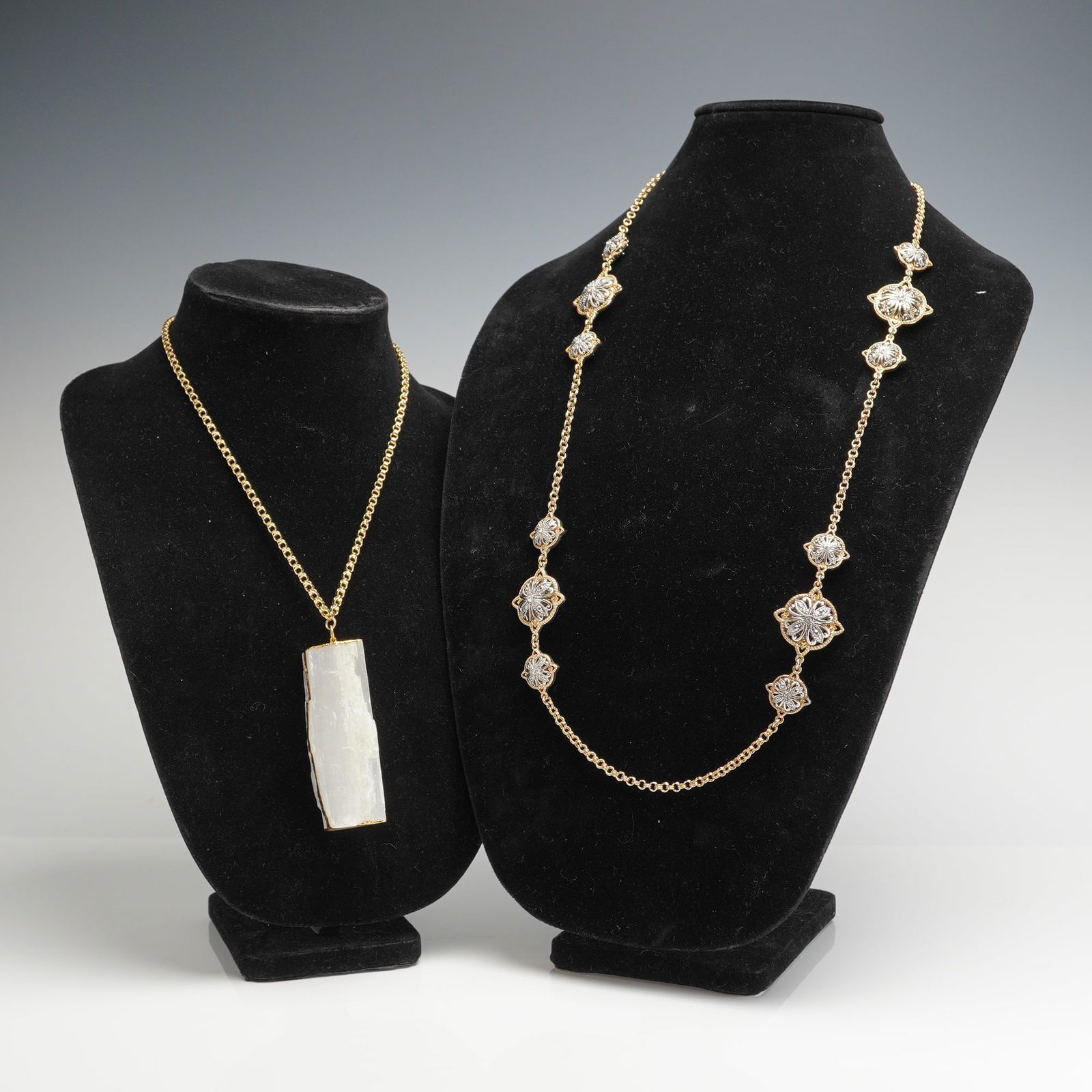 2pc Gold-Toned Costume Necklaces Include Charter Club Station Necklace (1 of 4)