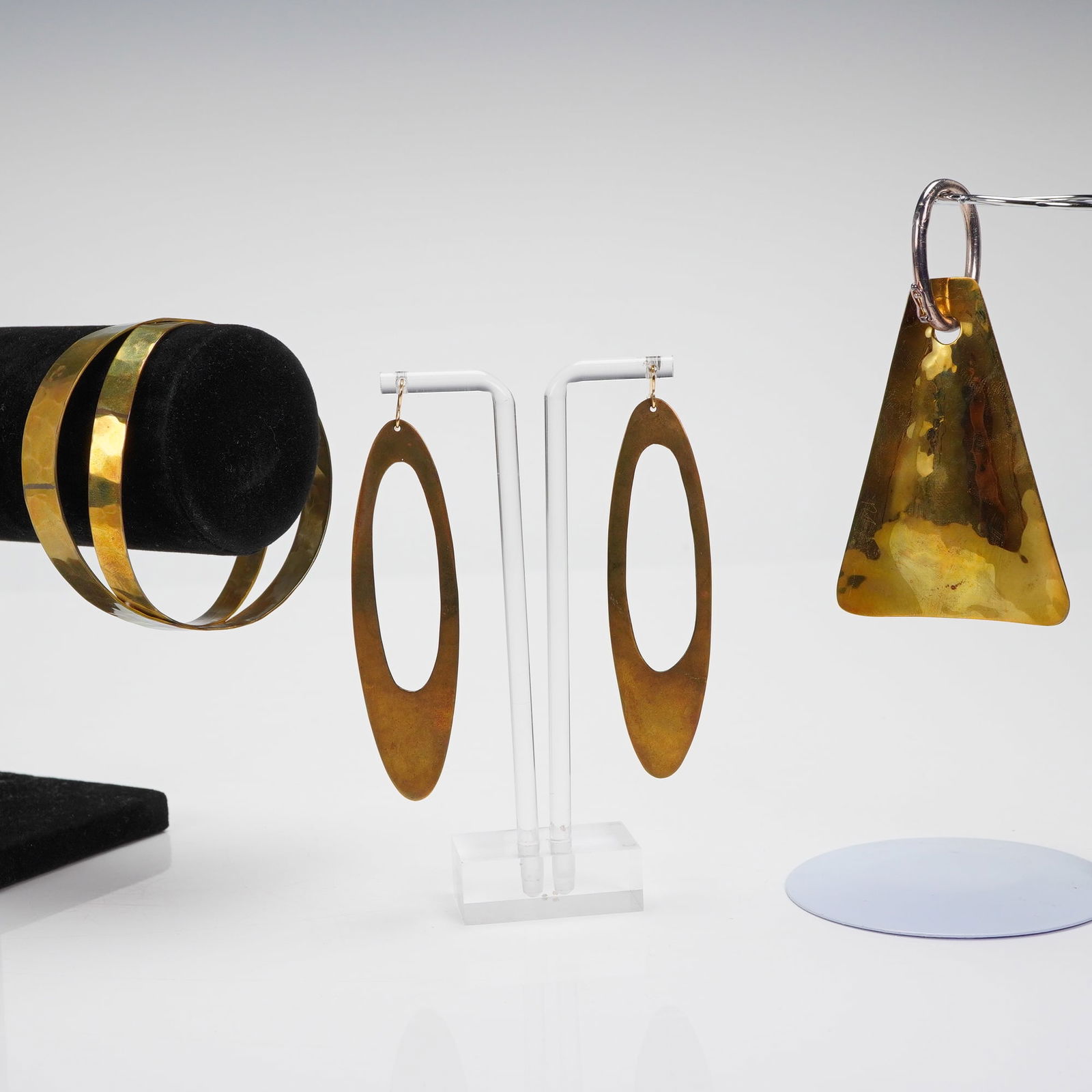 4pc RLM Studio Robert Lee Morris Modernist Pendant, Earrings, Bracelet (1 of 5)