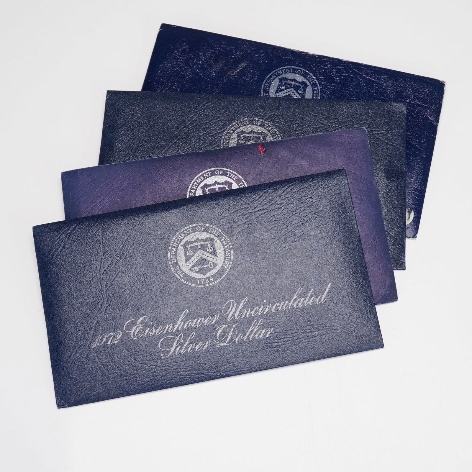 5pc 1971-S to 1973-S Eisenhower Uncirculated Silver Dollar Coins (1 of 6)