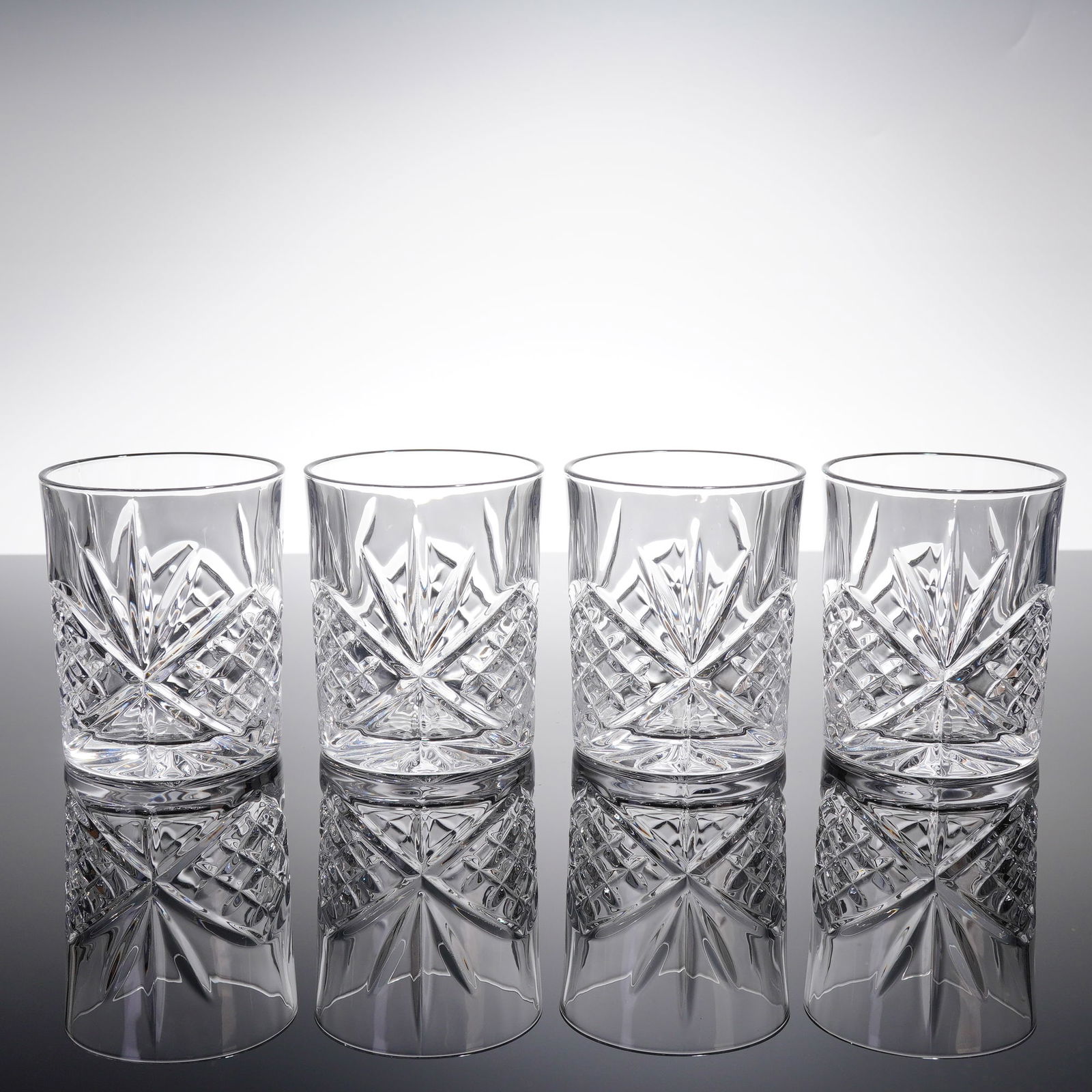 4pc Godinger Crystal Double Old Fashioned Glasses Set (1 of 3)