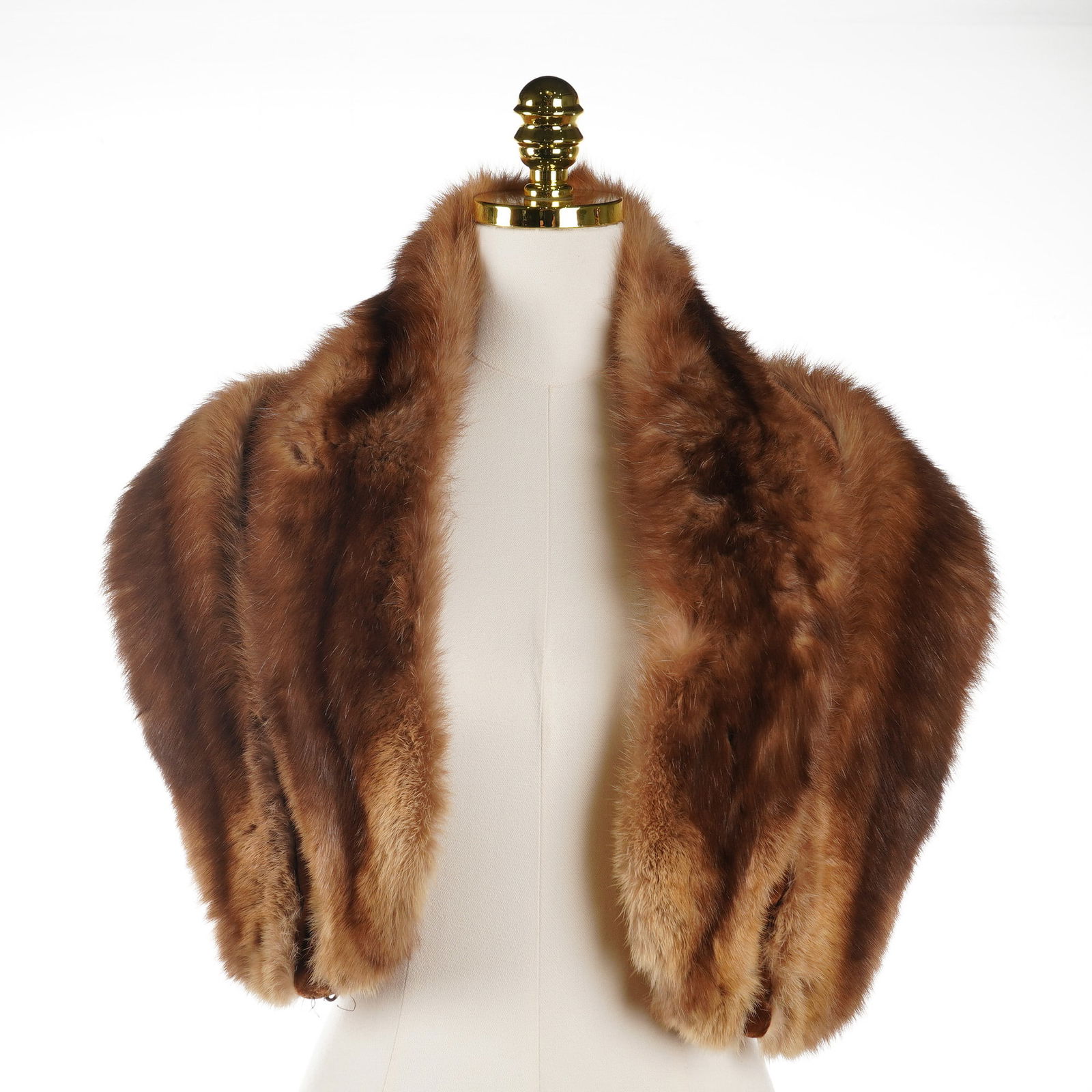Pordy Furs Madison Avenue New York Brown Mink Fur Stole (1 of 4)