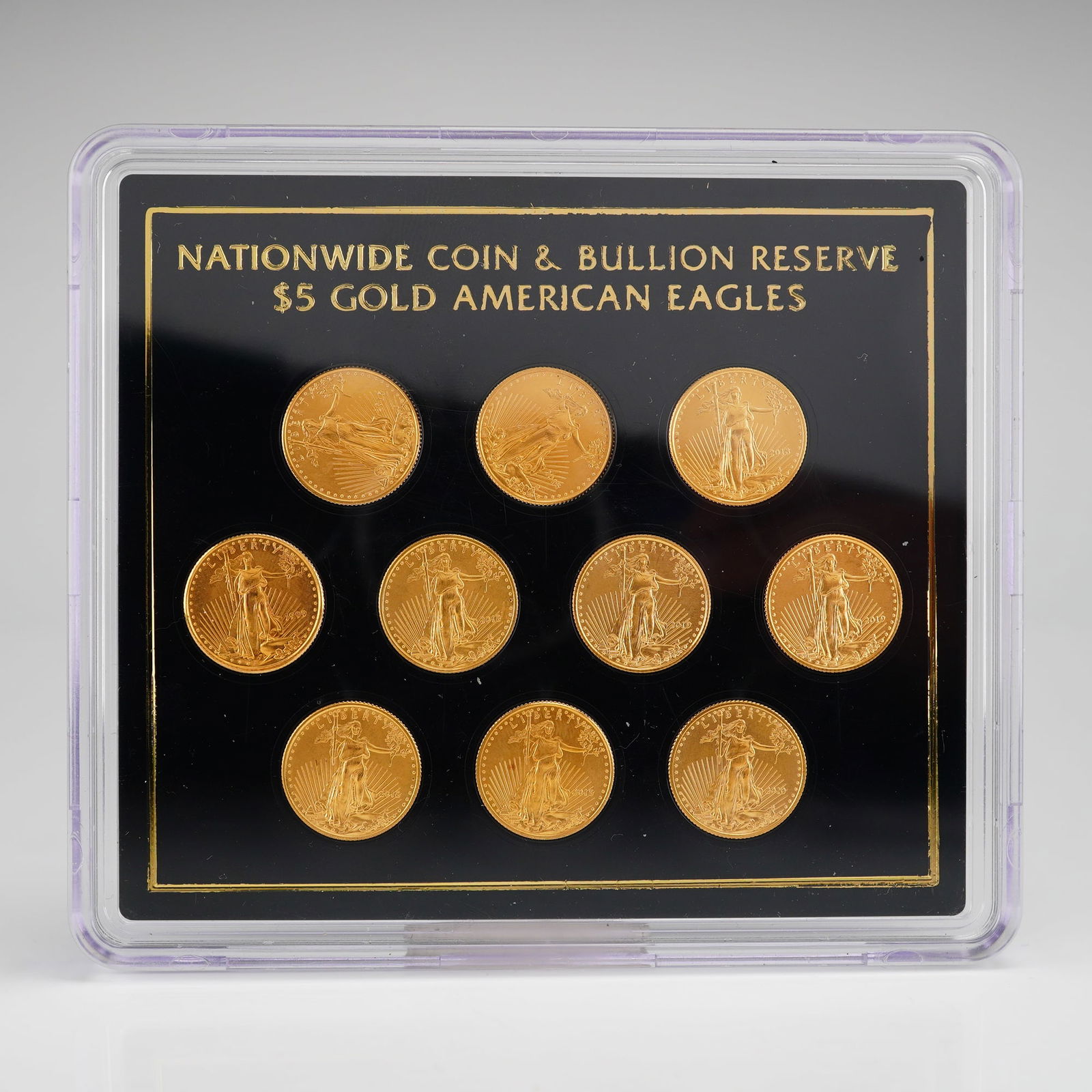 1999-2019 Nationwide Coin & Bullion Reserve $5 Gold American Eagles Set (1 of 4)