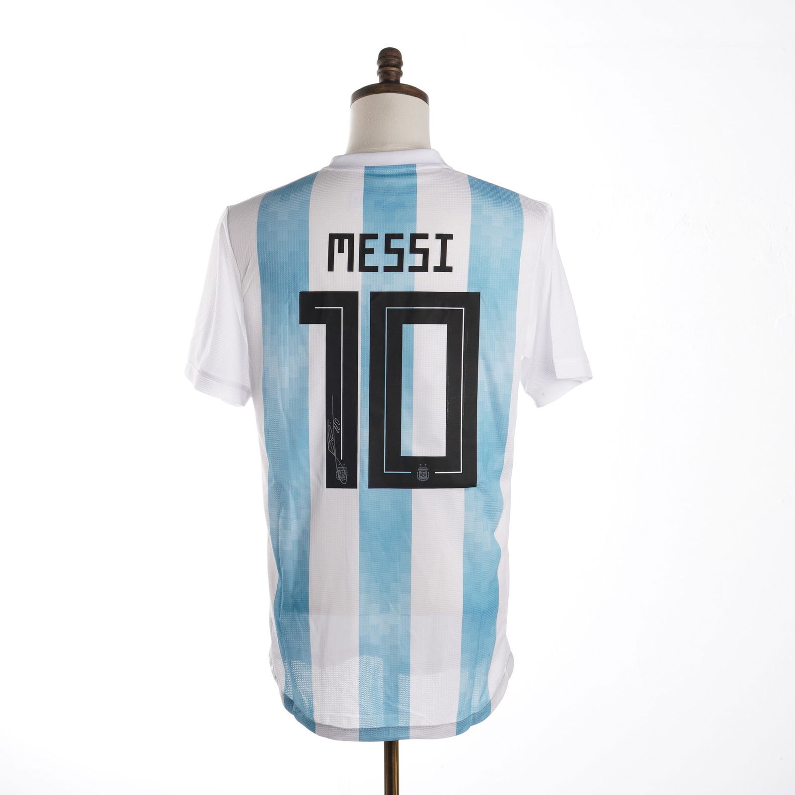 Lionel Messi Signed 2018 Argentina National Team Replica Home Jersey w/ COA (1 of 5)