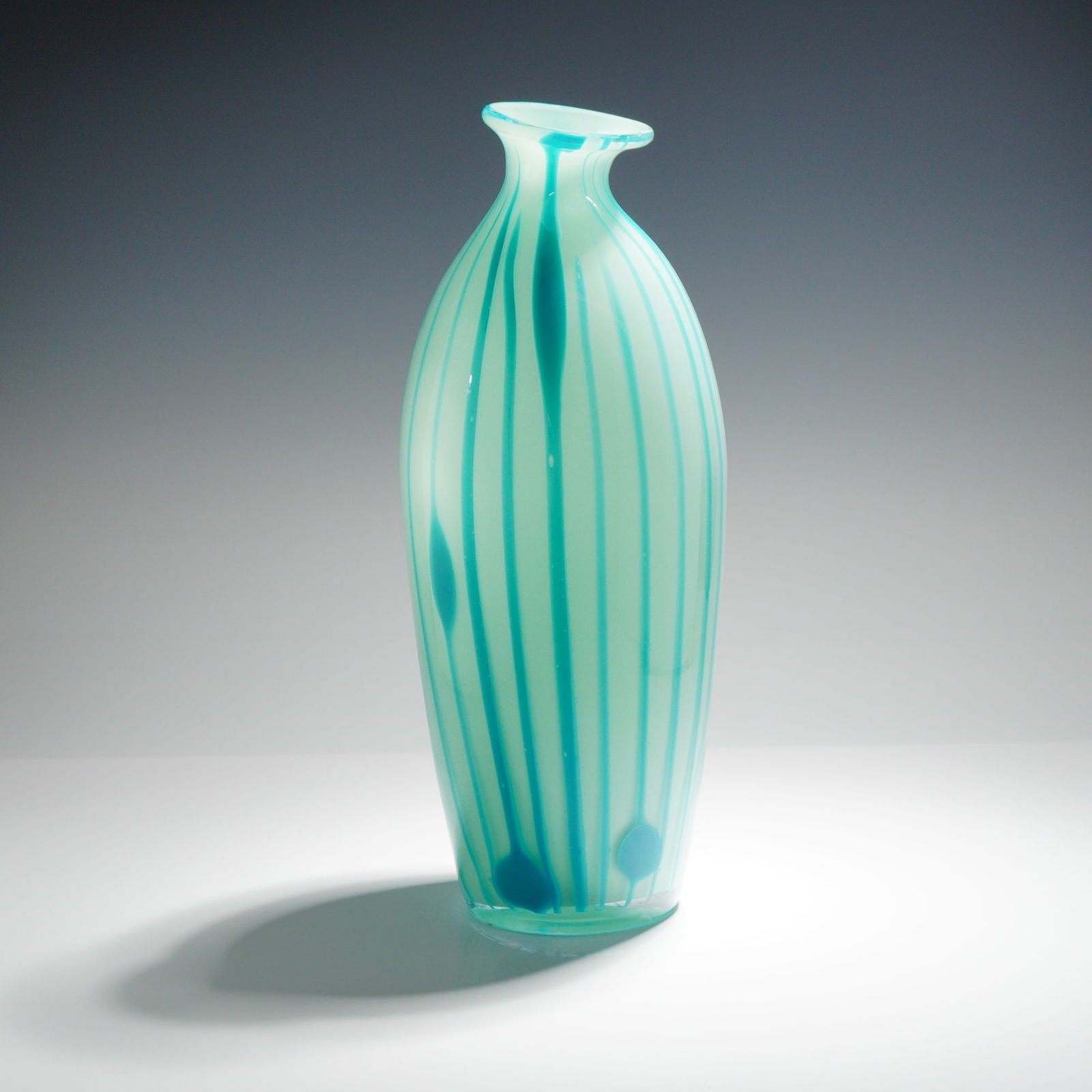 Art Glass Striped Vase (1 of 4)