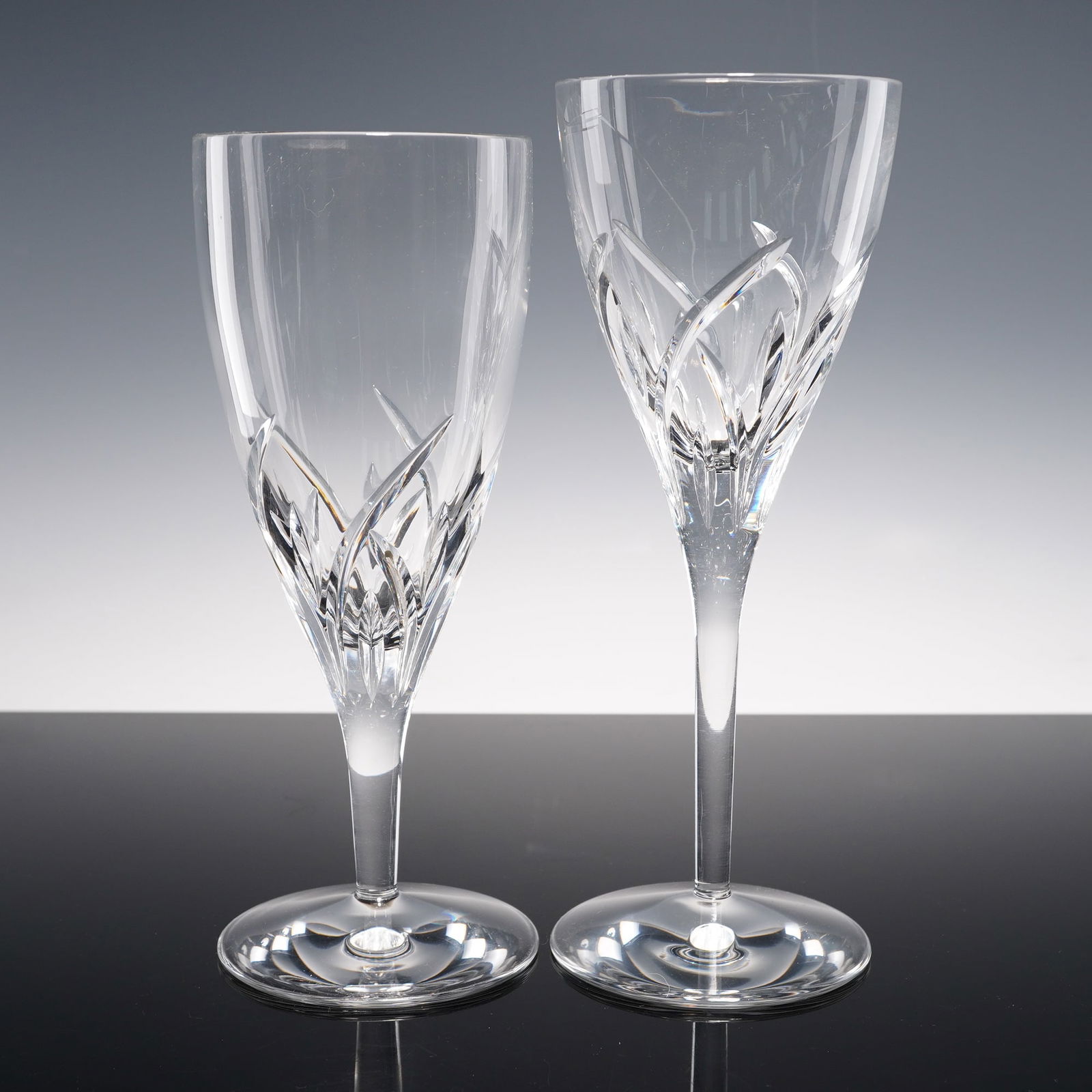 2pc Waterford Crystal Wine Glass and Water Goblet, Merrill (1 of 7)