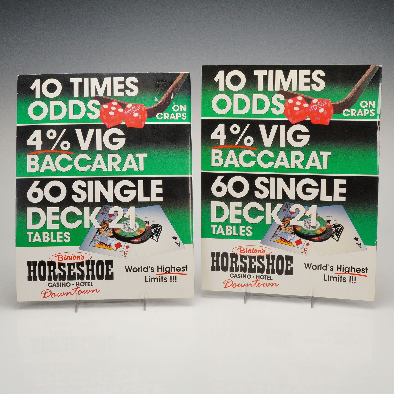 2pc Caesars Palace Boxing Event Programs - 5