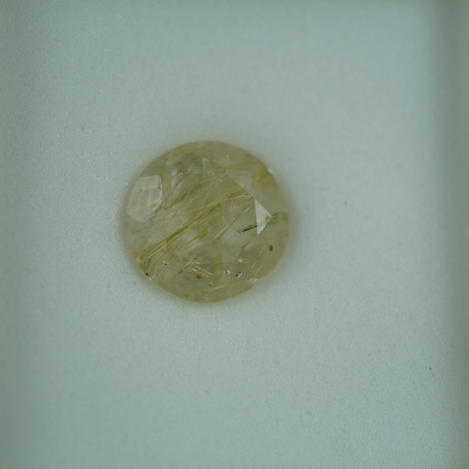 3.35 CT Rutilated Quartz Round Cut Gemstone (1 of 2)