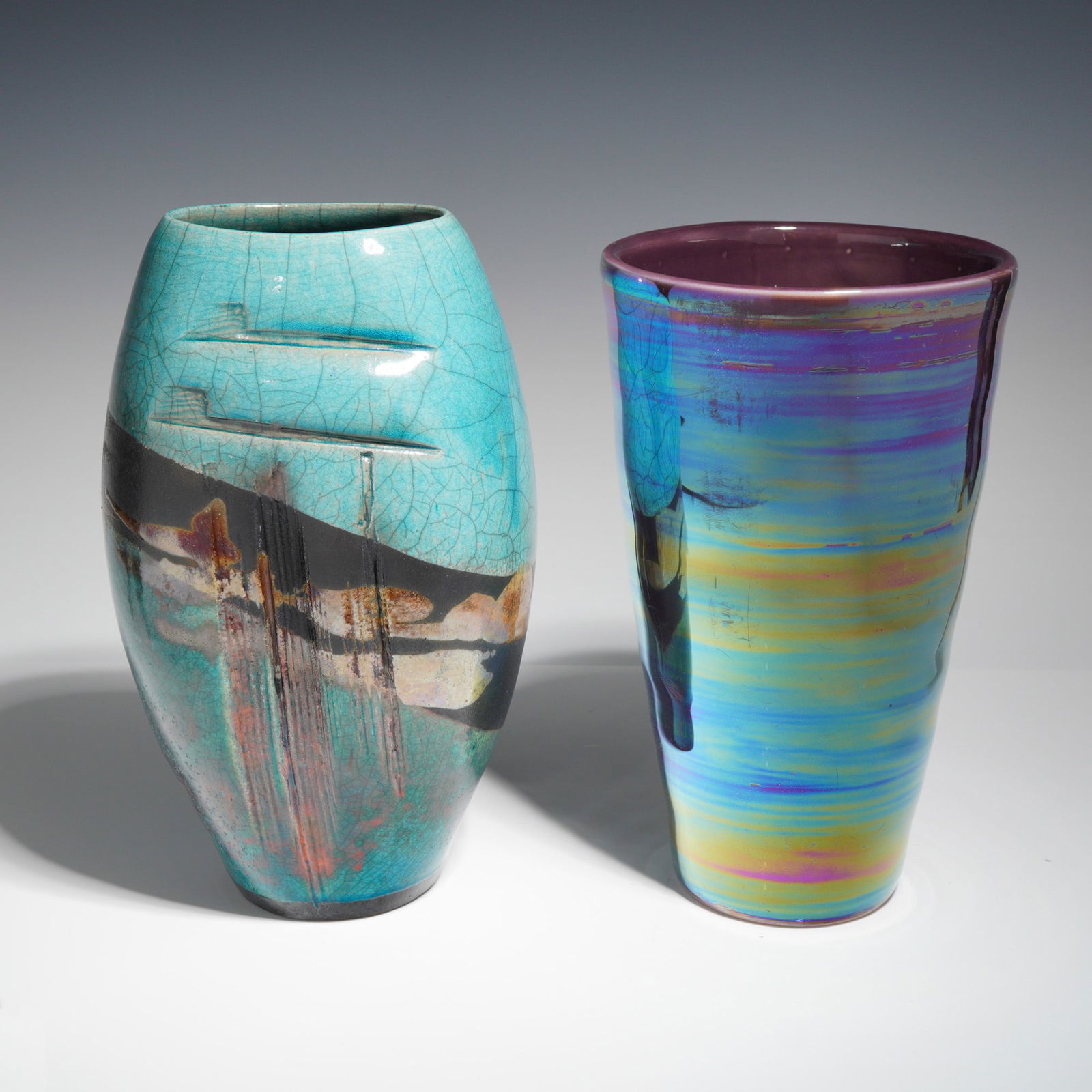 2pc Modern Studio Ceramic Vessels (1 of 4)