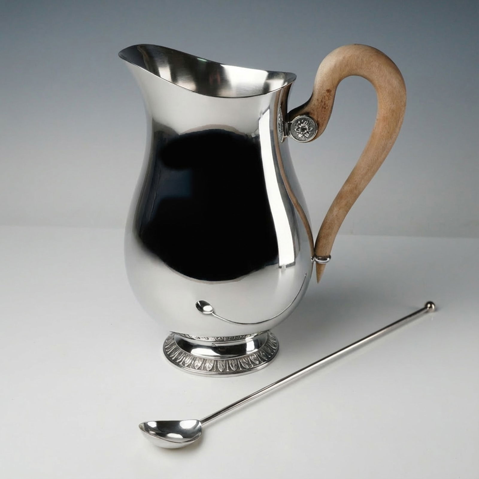 Christofle Malmaison Silver-Plated Water Pitcher and Bar Spoon (2 Items) (1 of 5)