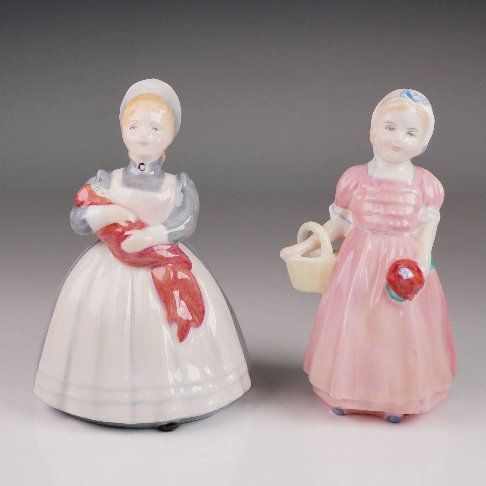 2pc Royal Doulton Figurine Grouping Tinkle Bell HN1677 and Rag Doll HN2142 (1 of 4)
