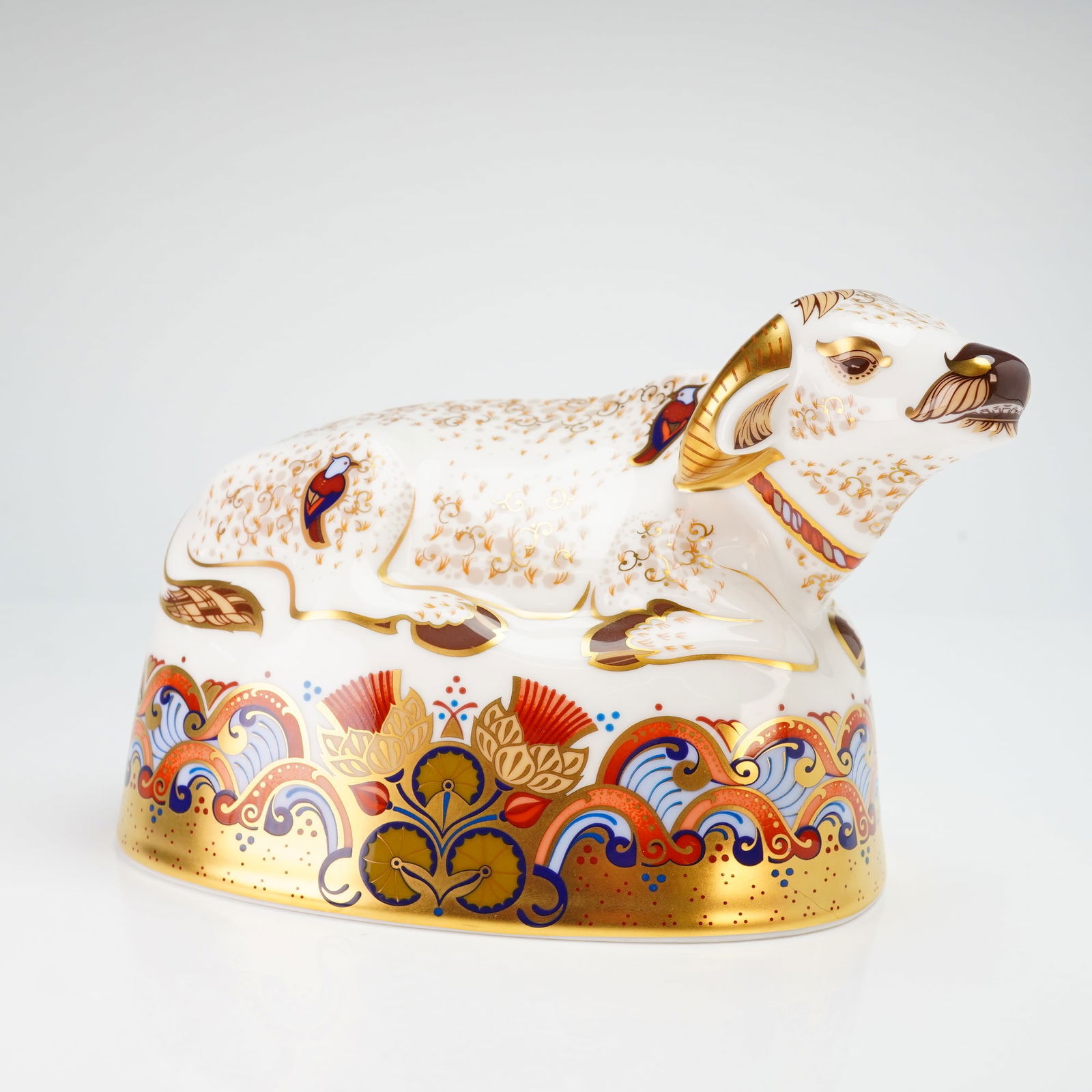 Royal Crown Derby Paperweight, Water Buffalo (1 of 4)