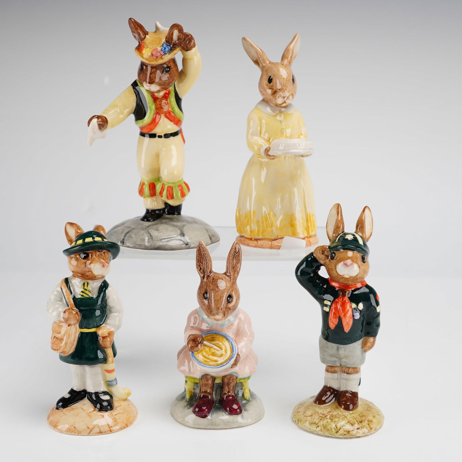 5pc Royal Doulton Bunnykins Porcelain Figurines (1 of 4)