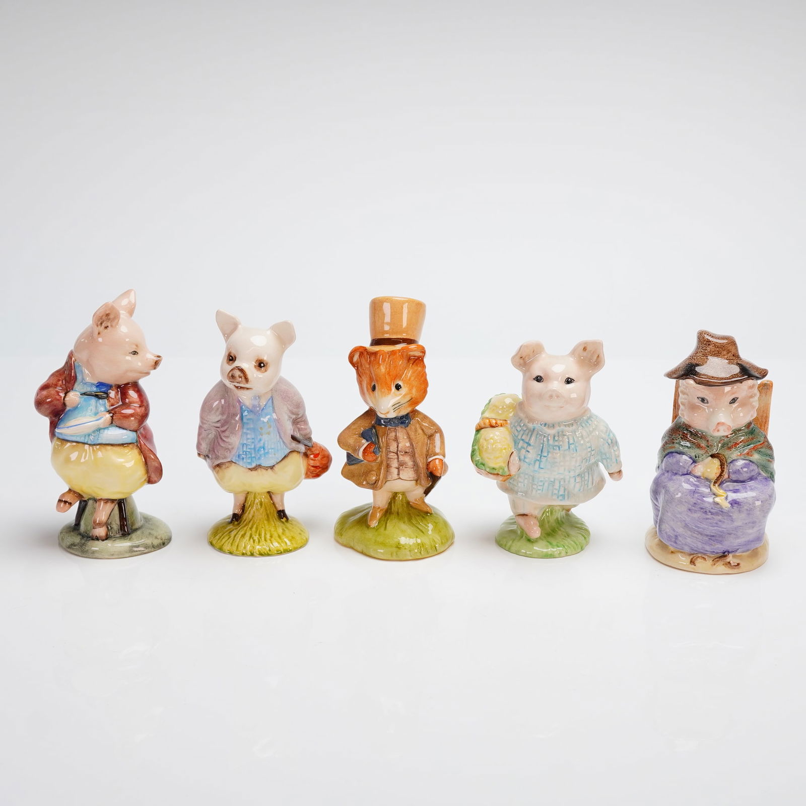 5pc Royal Albert and Beswick Beatrix Potter Figurines (1 of 3)