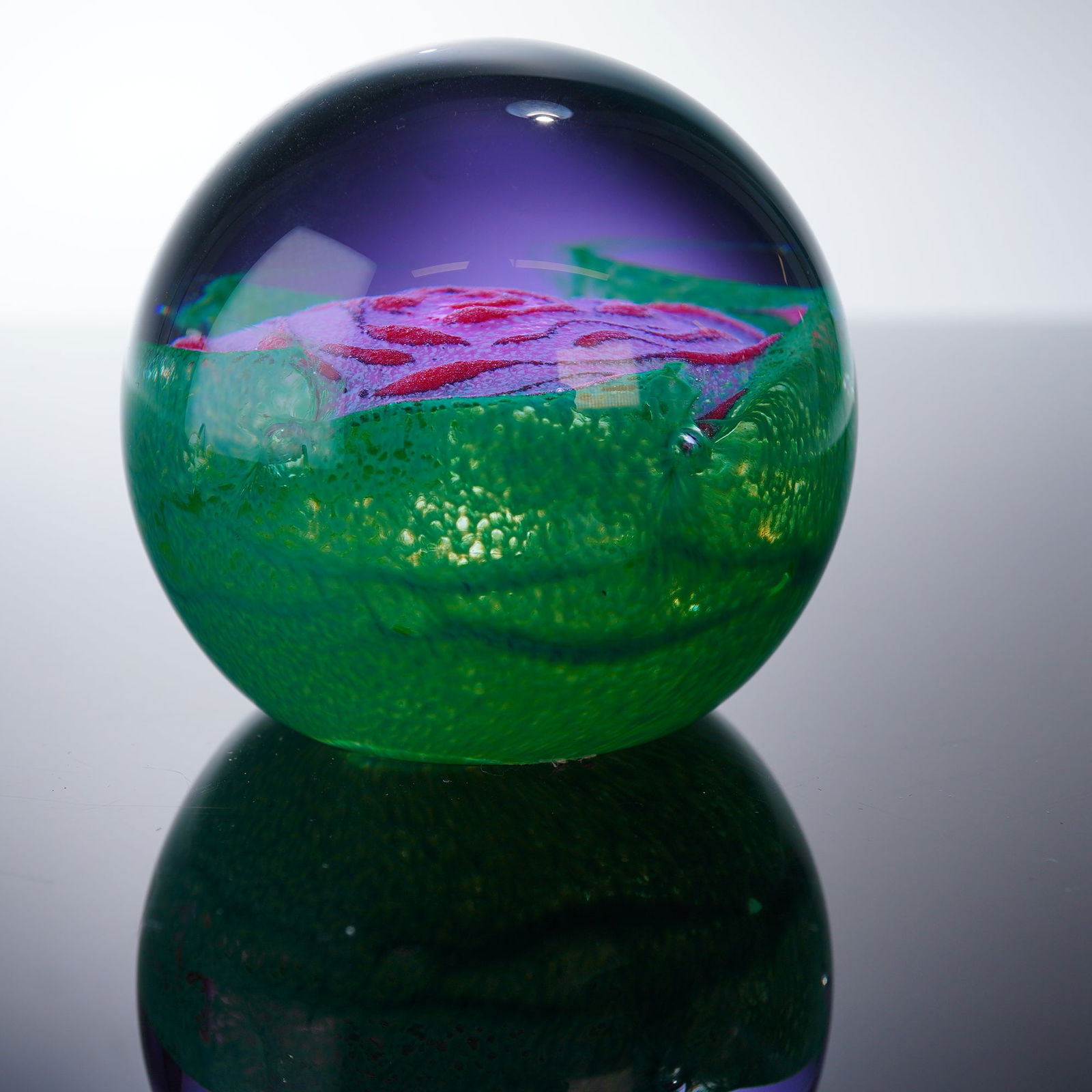 Caithness Scotland Art Glass Paperweight, Only Rose (1 of 6)