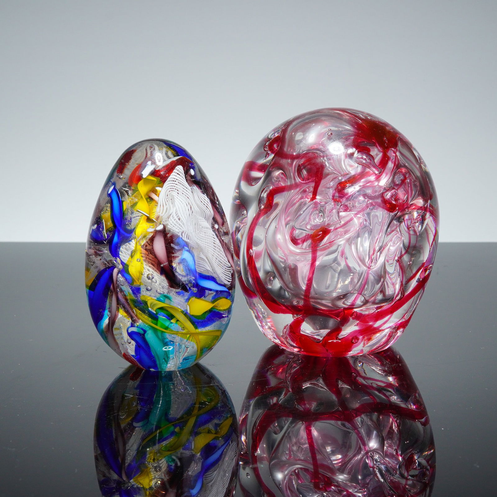 2pc Art Glass Paperweights (1 of 4)