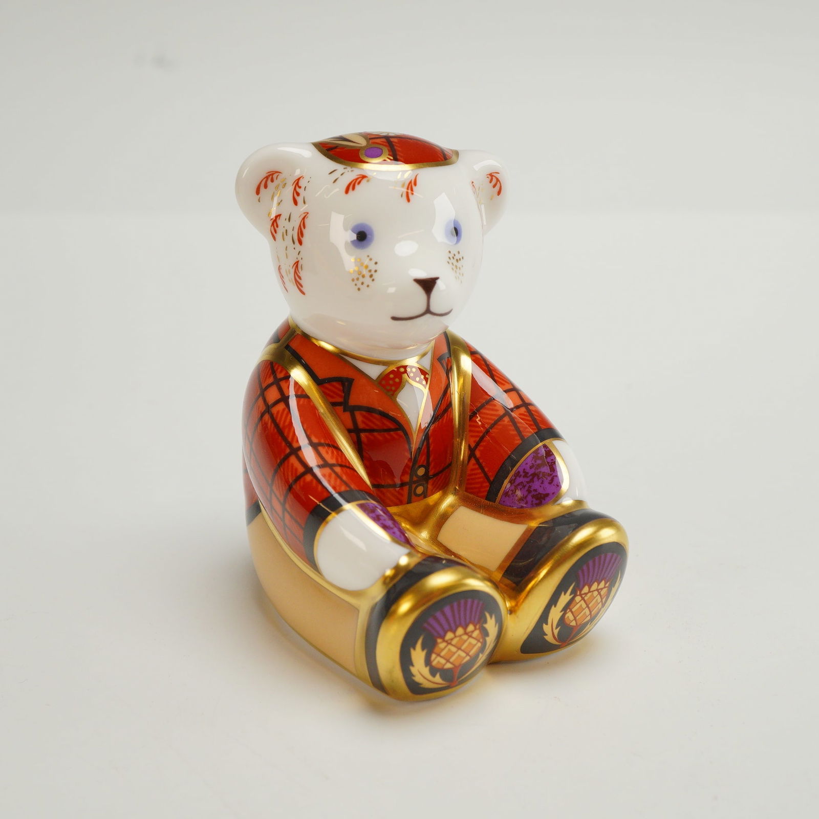 Royal Crown Derby Paperweight, Scottish Teddy - Fraser Bear (1 of 4)