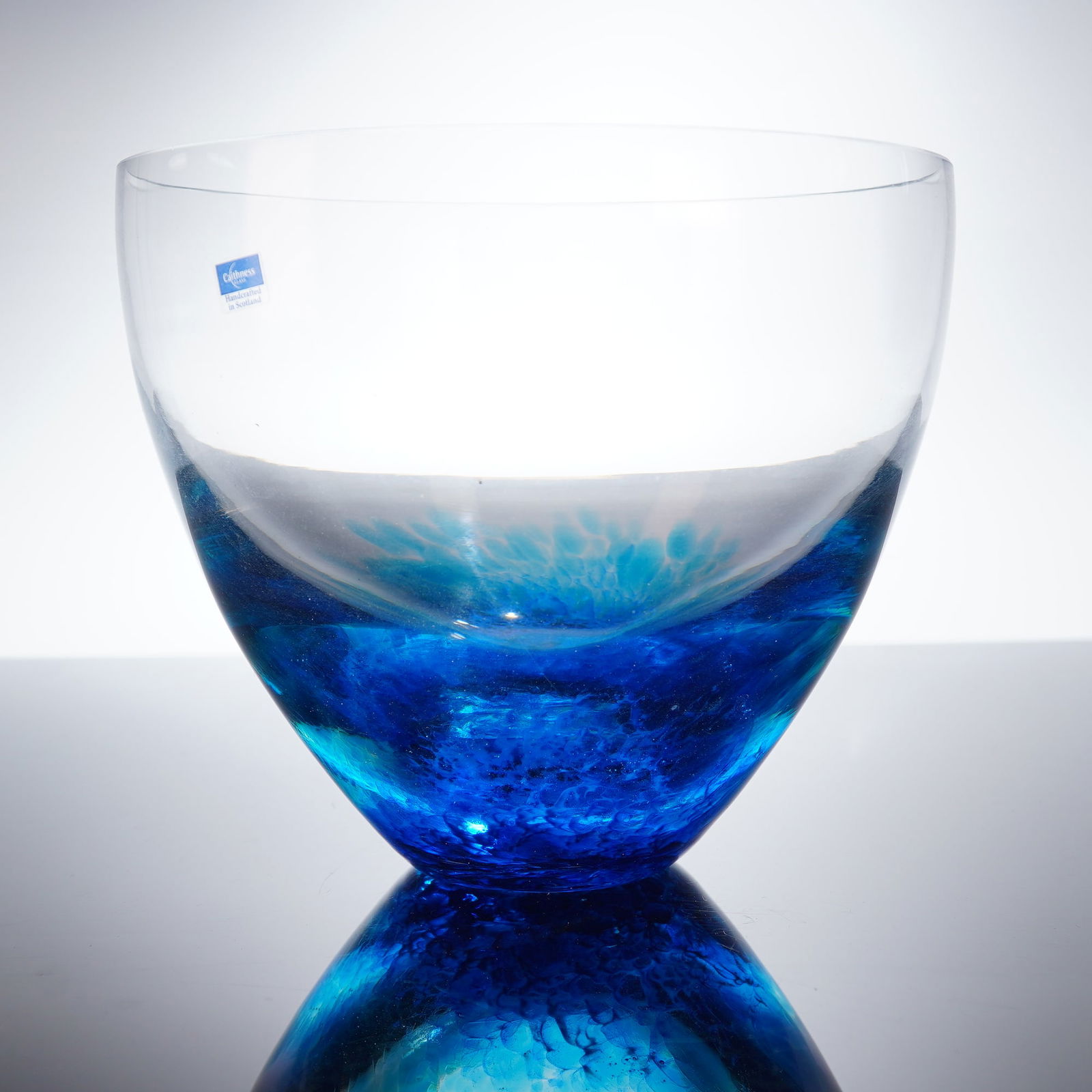 Caithness Glass Azure Mosaic Bowl with Sea Bubbles and Original Box (1 of 5)