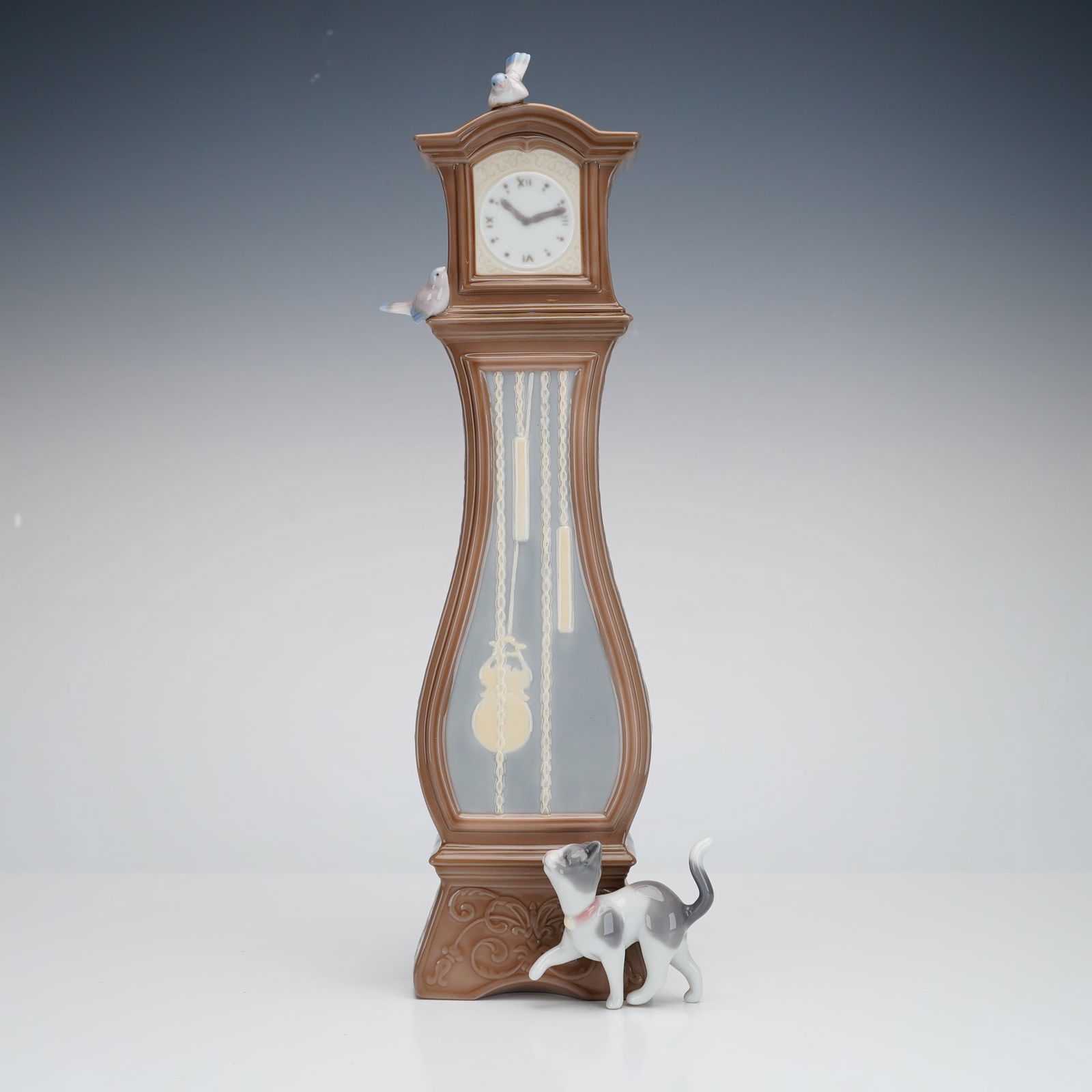 Lladro Time To Share Grandfather Clock Figurine 1006978 (1 of 3)