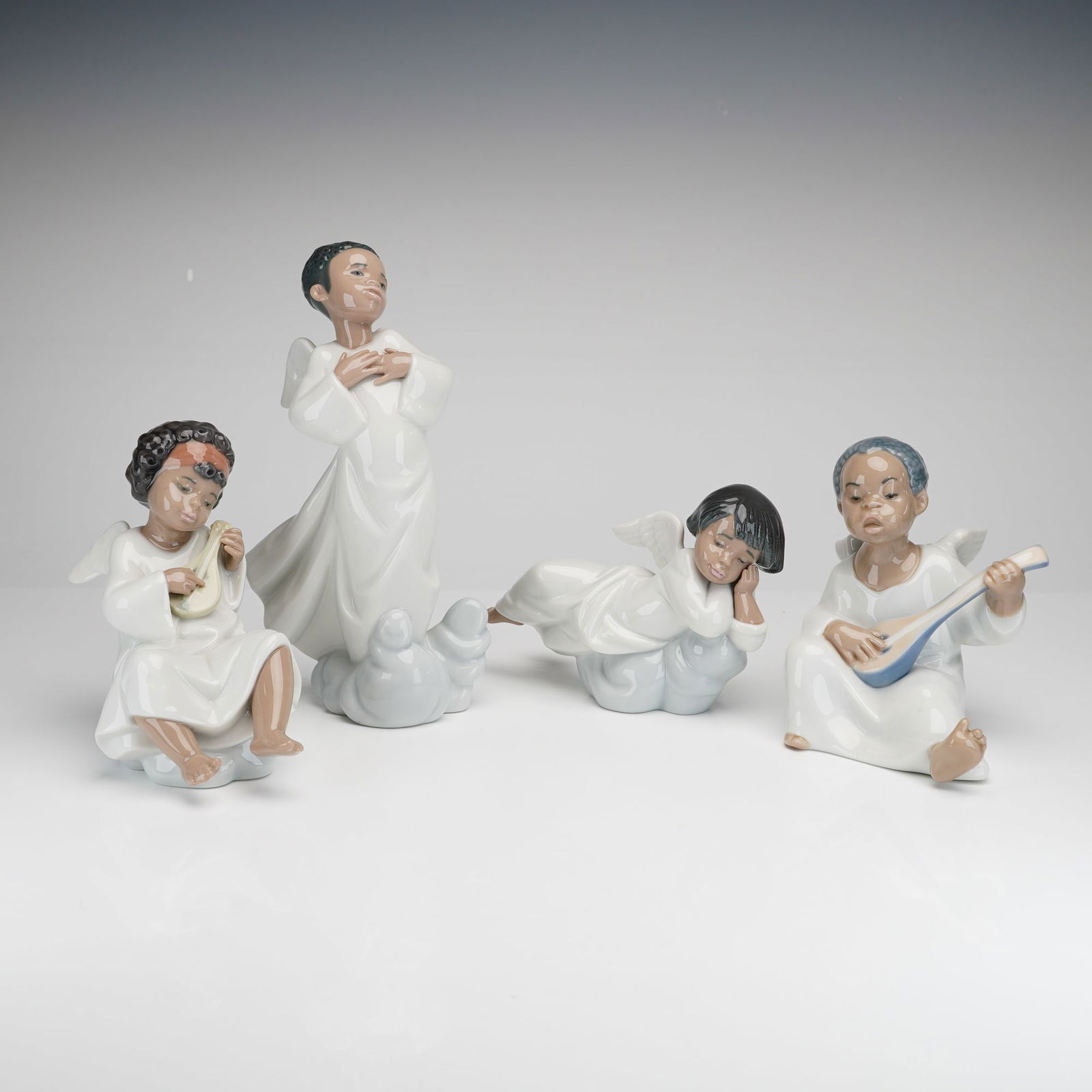 4pc Lladro Porcelain Angel Figurines (1 of 3)