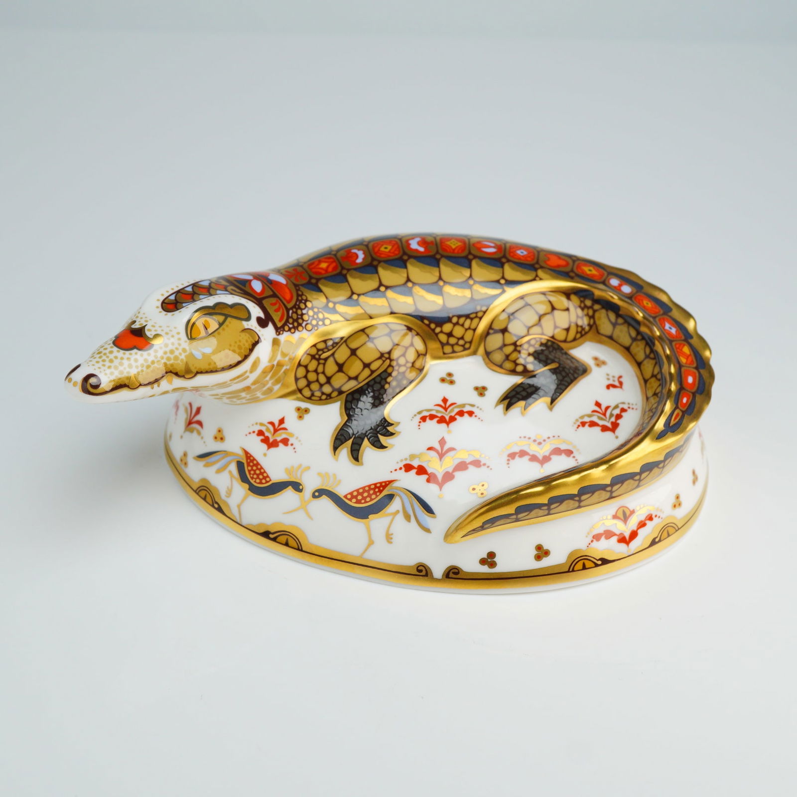 Royal Crown Derby Crocodile Paperweight Gold Signature Edition (1 of 4)
