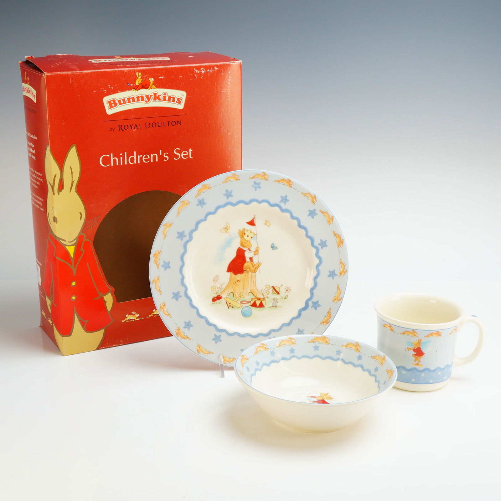 Royal Doulton Bunnykins Nurseryware 3 Piece Shining Stars Set (1 of 5)