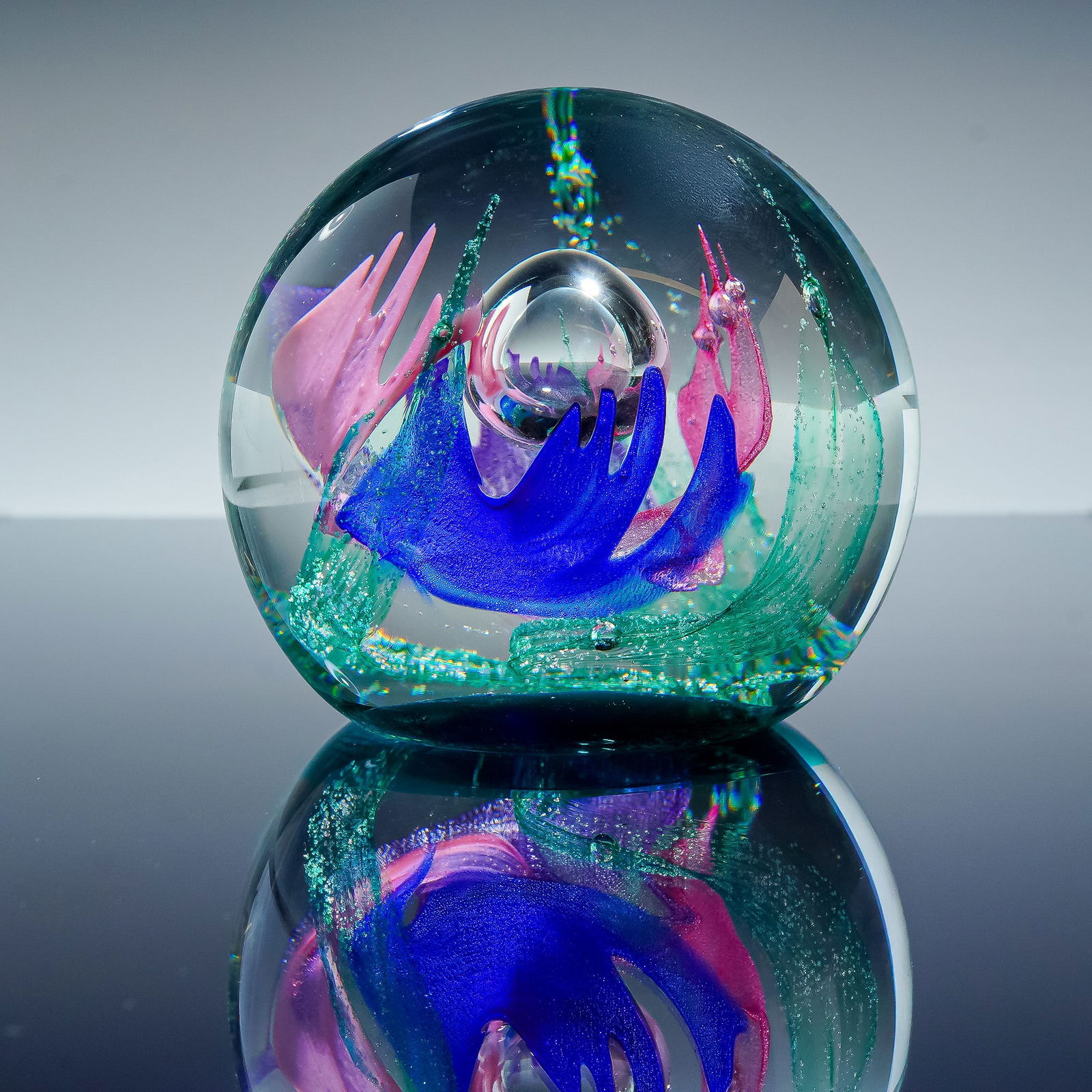Caithness Limited Edition Art Glass Paperweight, Tribal Dance (1 of 4)