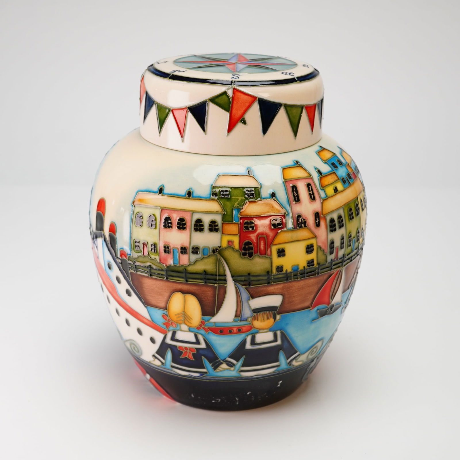 Moorcroft Pottery Vase, All the Nice Girls Love a Sailor (1 of 5)