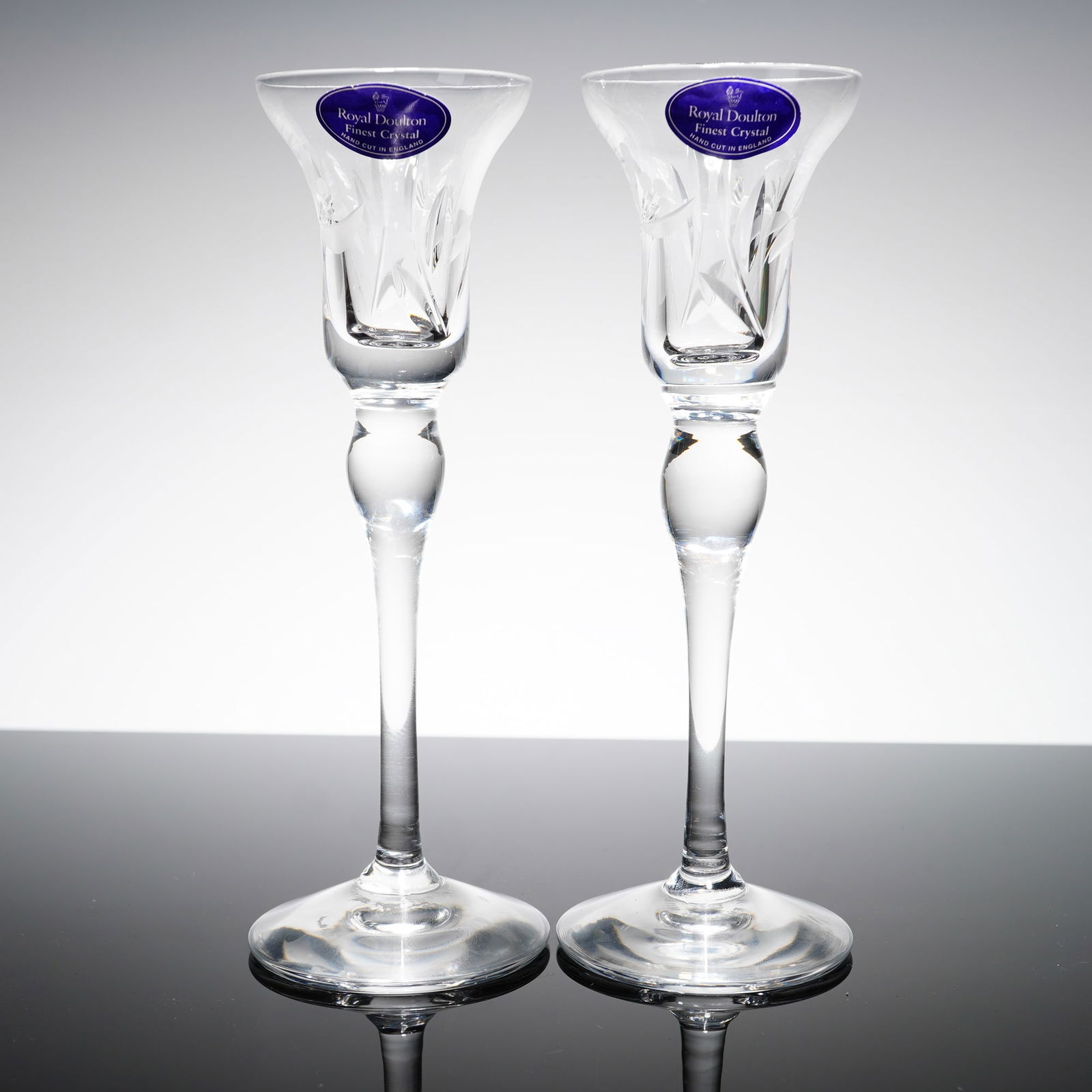 2pc Royal Doulton Oxford Candlesticks (1 of 5)