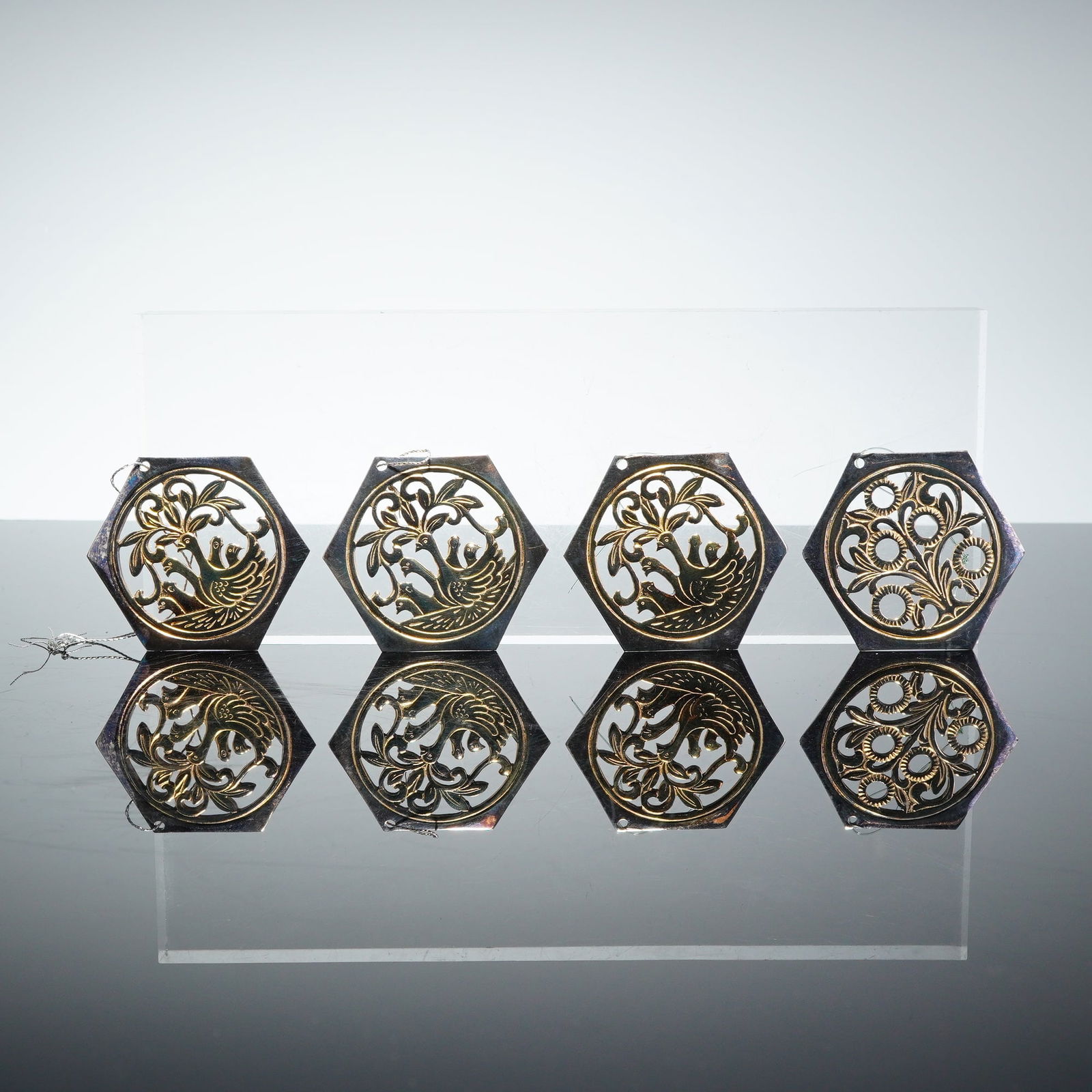 2 Sets of Reed & Barton 12 Days of Christmas Silverplate Ornaments (1 of 4)