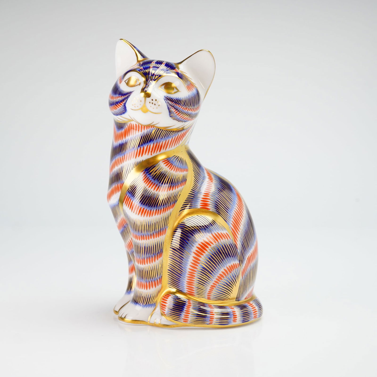 Royal Crown Derby Paperweight, Imari Cat (1 of 4)