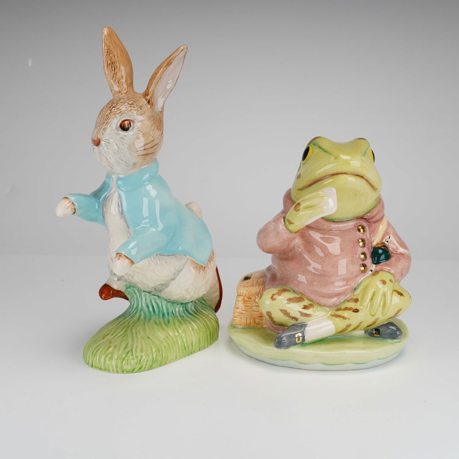 2pc Beswick Beatrix Potter Figurines, Peter Rabbit and Jeremy Fisher (1 of 3)