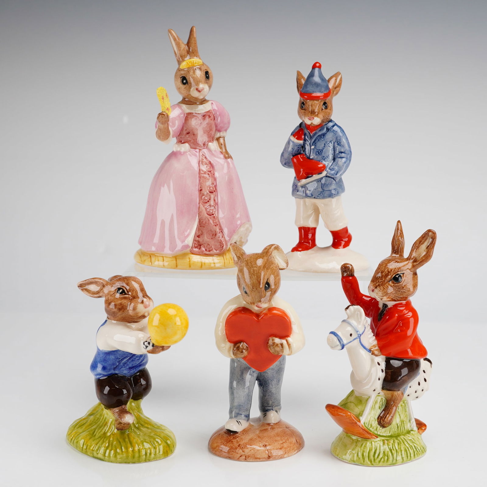 5pc Royal Doulton Bunnykins Figurines Tom Father William Cinderella (1 of 4)
