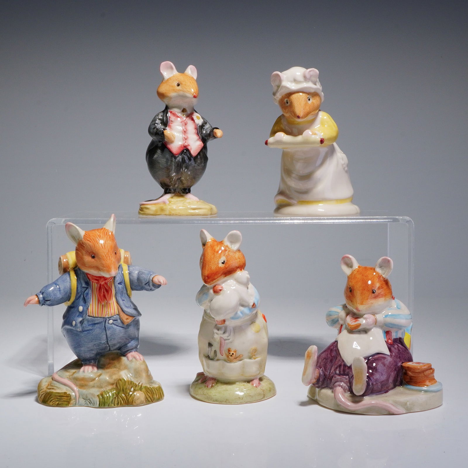 5pc Royal Doulton Brambly Hedge Figurines - DBH6, 15, 26, 46 & 55 (1 of 6)