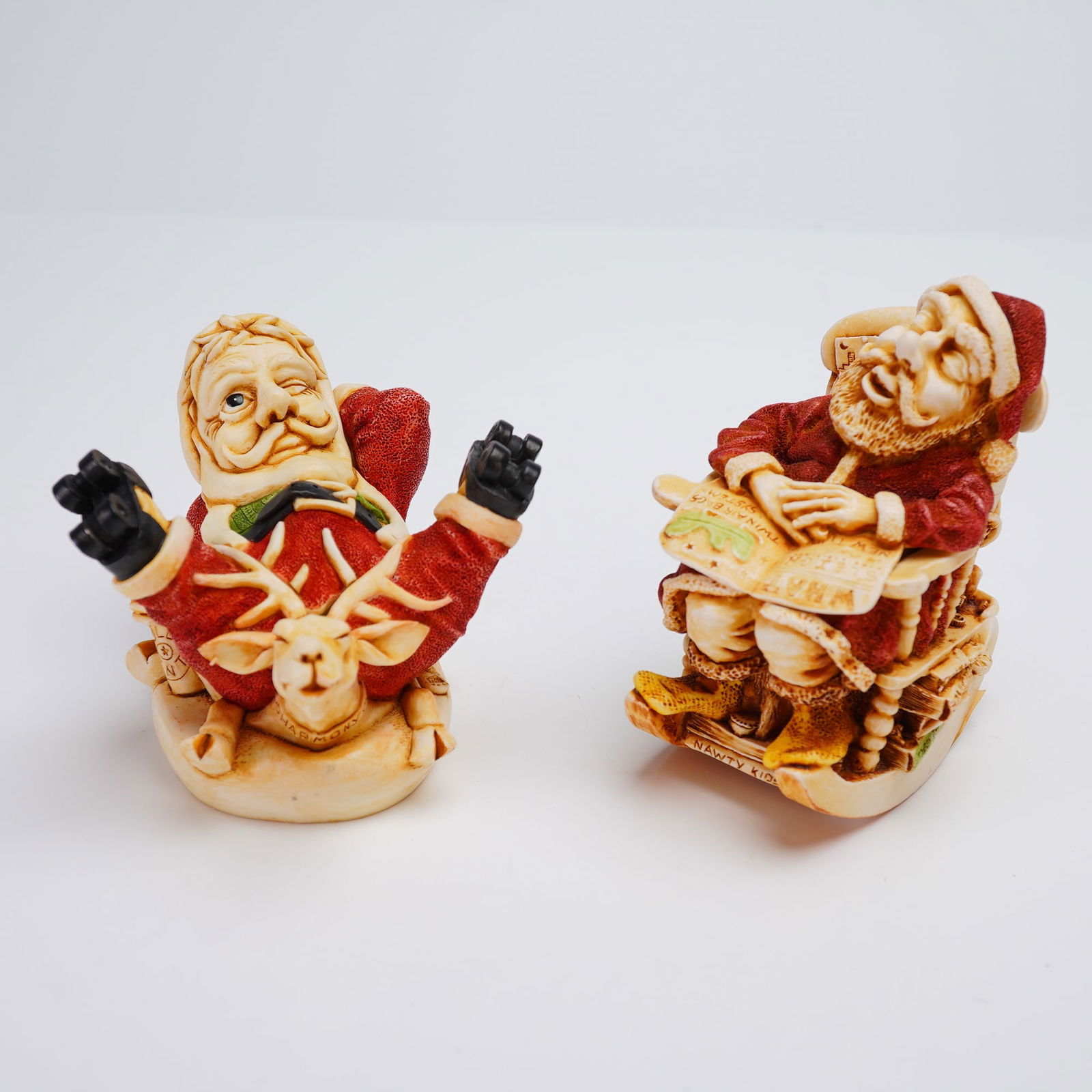 2pc Harmony Kingdom Figurines, Holy Roller and Jingle Bell Rock (1 of 4)