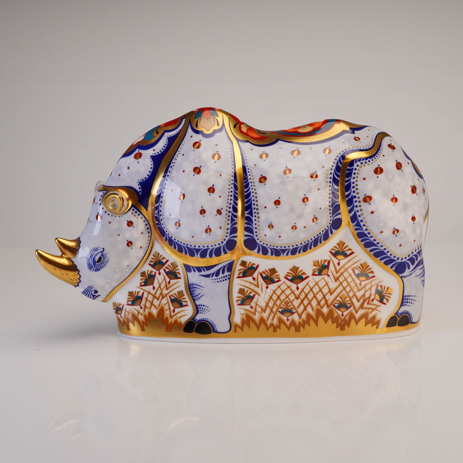 Royal Crown Derby White Rhino Limited Edition Paperweight (1 of 4)