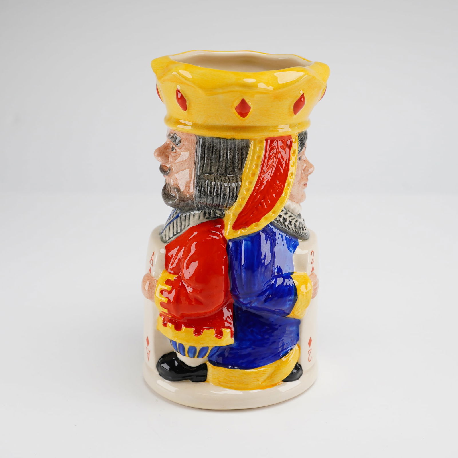 Royal Doulton Double Sided King and Queen of Diamonds Toby Jug D6969 (1 of 5)