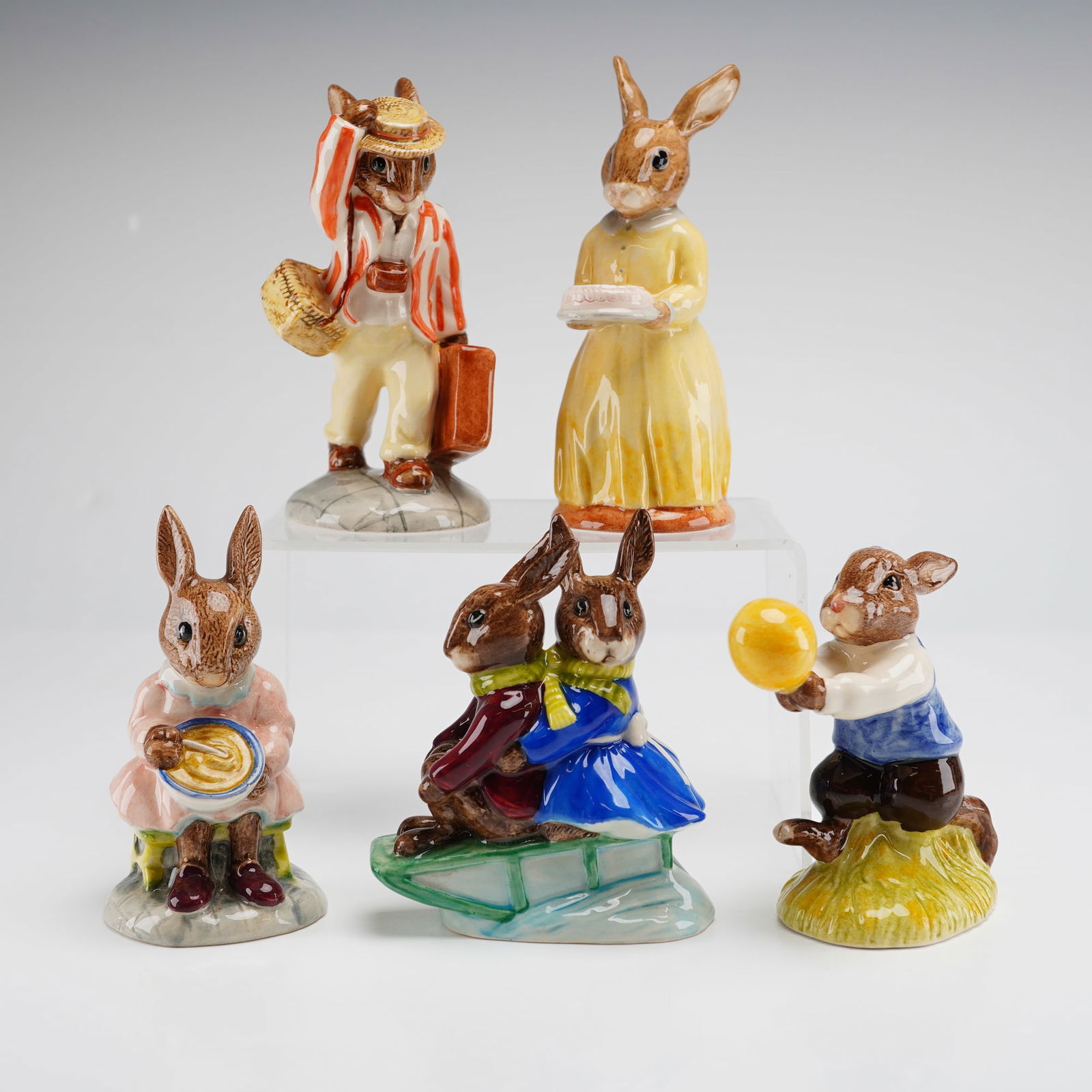 A Group of Five Royal Doulton Bunnykins Figurines (1 of 4)